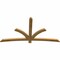 Ekena Millwork Davenport Rough Sawn Timber Gable Bracket, Western Red Cedar, 84"W x 45"H x 2"D x 4"F, 13/12 Pitch GBW084X45X0204DAV00RWR - alternate 4